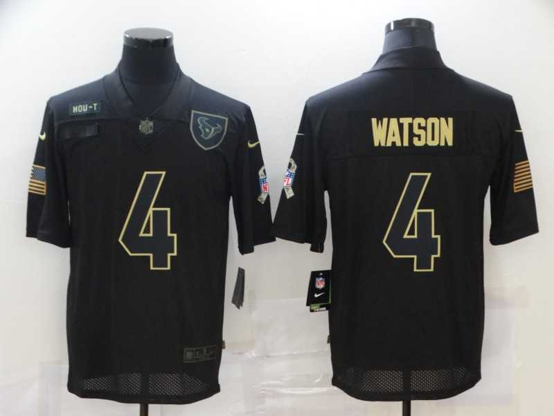 Nike Texans 4 Deshaun Watson Black 2020 Salute To Service Limited Jersey,We sell and wholesale Nike Texans 4 Deshaun Watson Black 2020 Salute To Service Limited Jersey on line form chian!